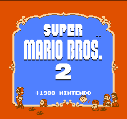 Super Mario Bros. 2 Title Screen